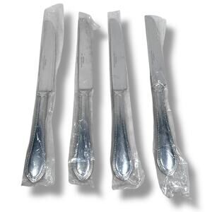 Reed & Barton Flatware Dinner Knives Tanglewood Tradition Stainless Lot of 4 New